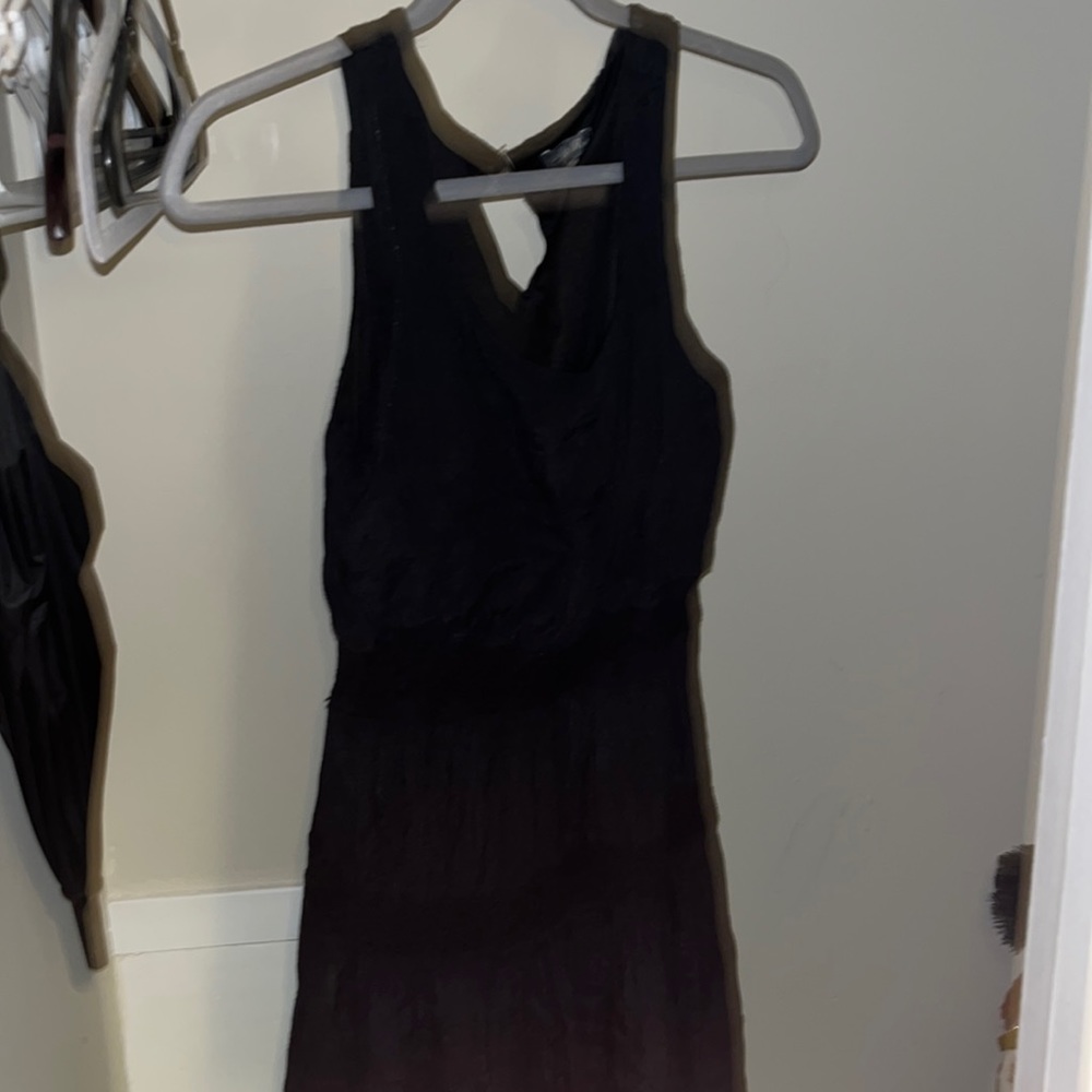 Black lily rose dress.